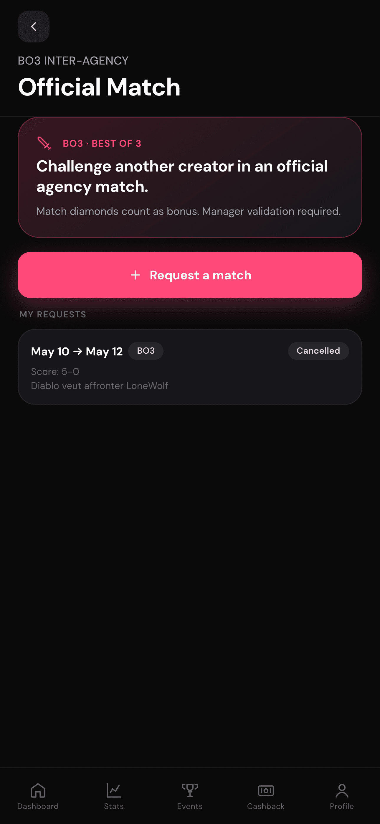 مباراة BO3 بين وكالات