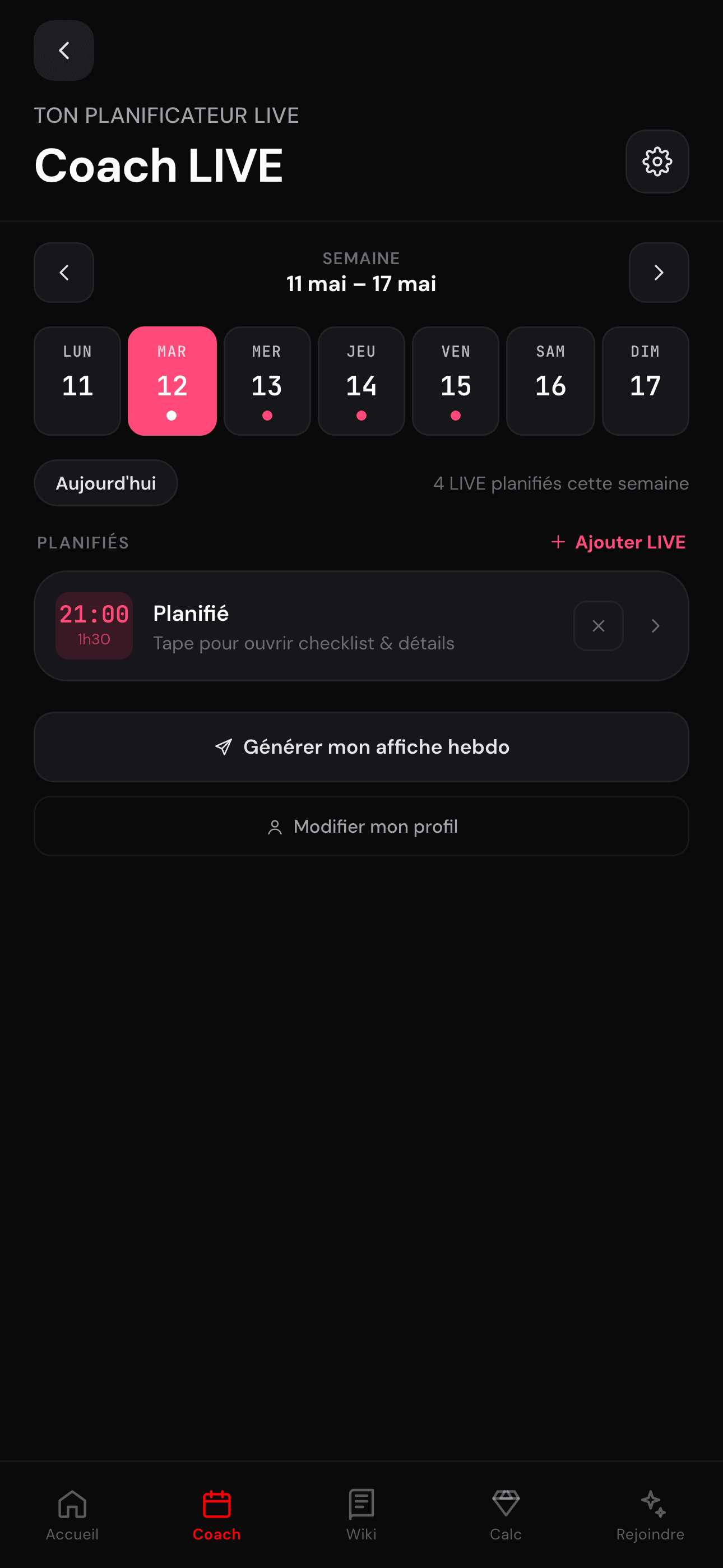 LIVE Coach