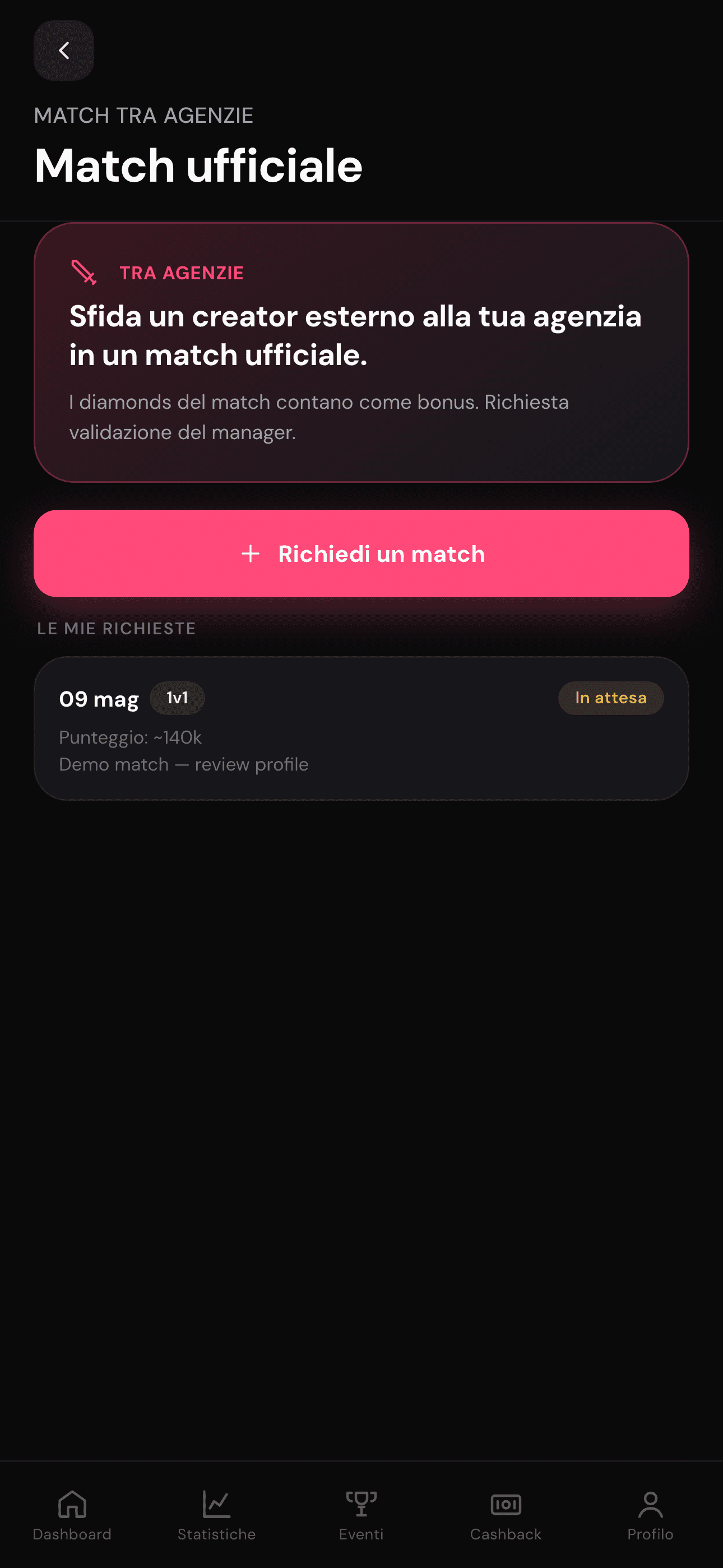 Match BO3 inter-agenzia