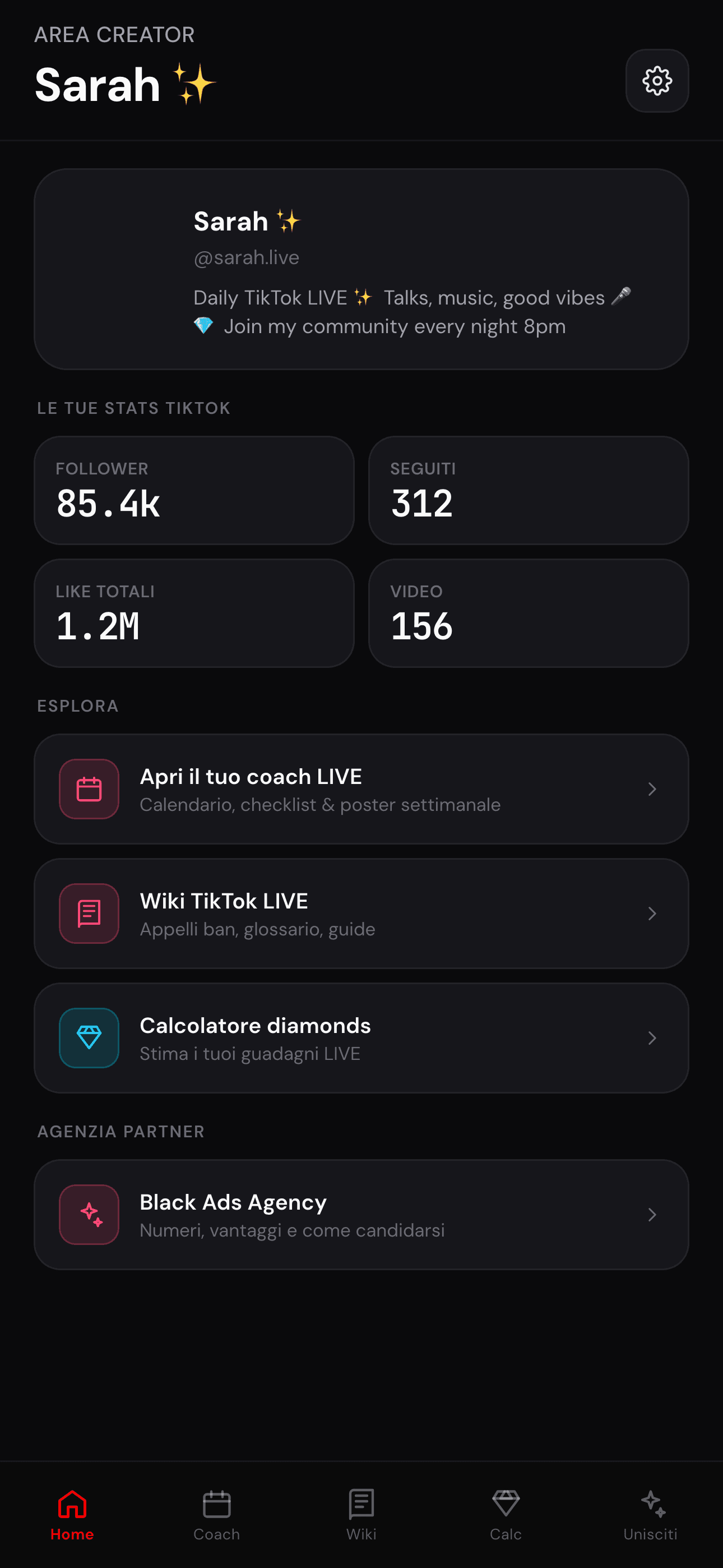 Dashboard pubblica